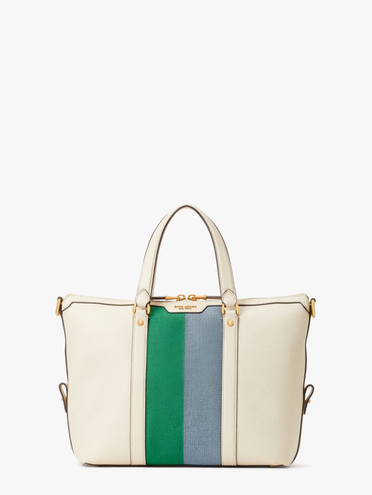 Kate Spade,Racing Stripe Faye Medium Satchel,