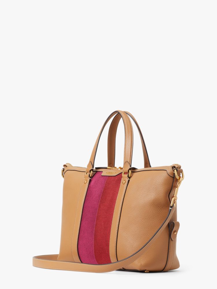 Kate Spade,Racing Stripe Faye Medium Satchel,