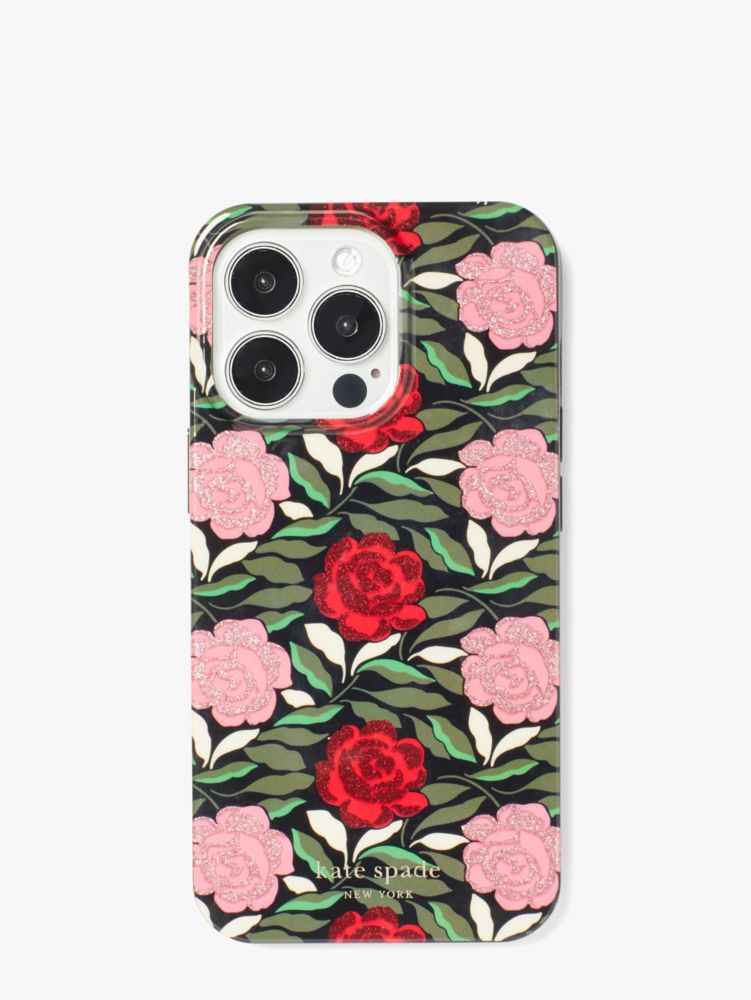 Rose Garden Glitter iPhone 13 Pro Case, , Product