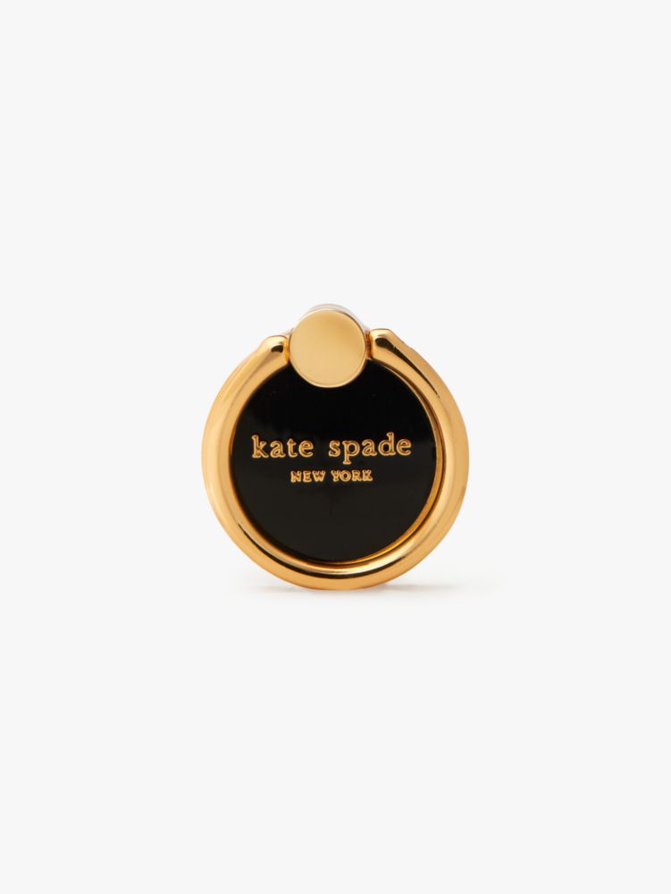 Kate Spade,Logo Enamel Ring Stand,Black