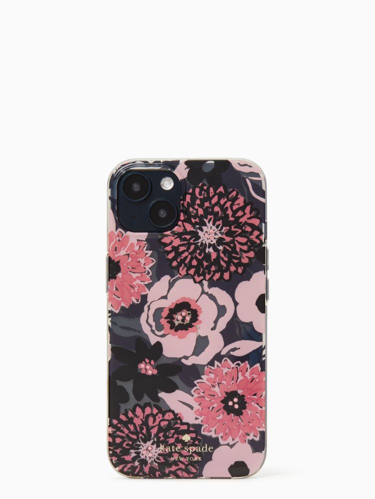 Kate Spade,jeweled dahlia floral iPhone 13 case,