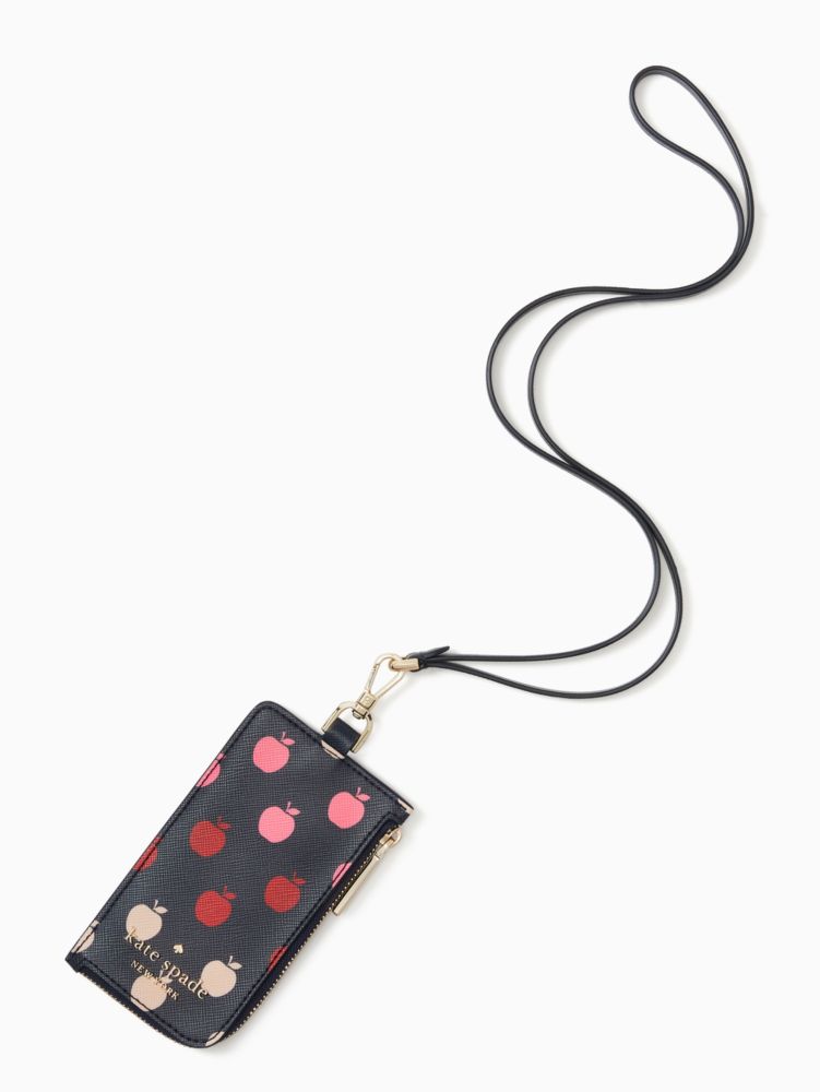 Kate Spade,staci apple cardcase lanyard,