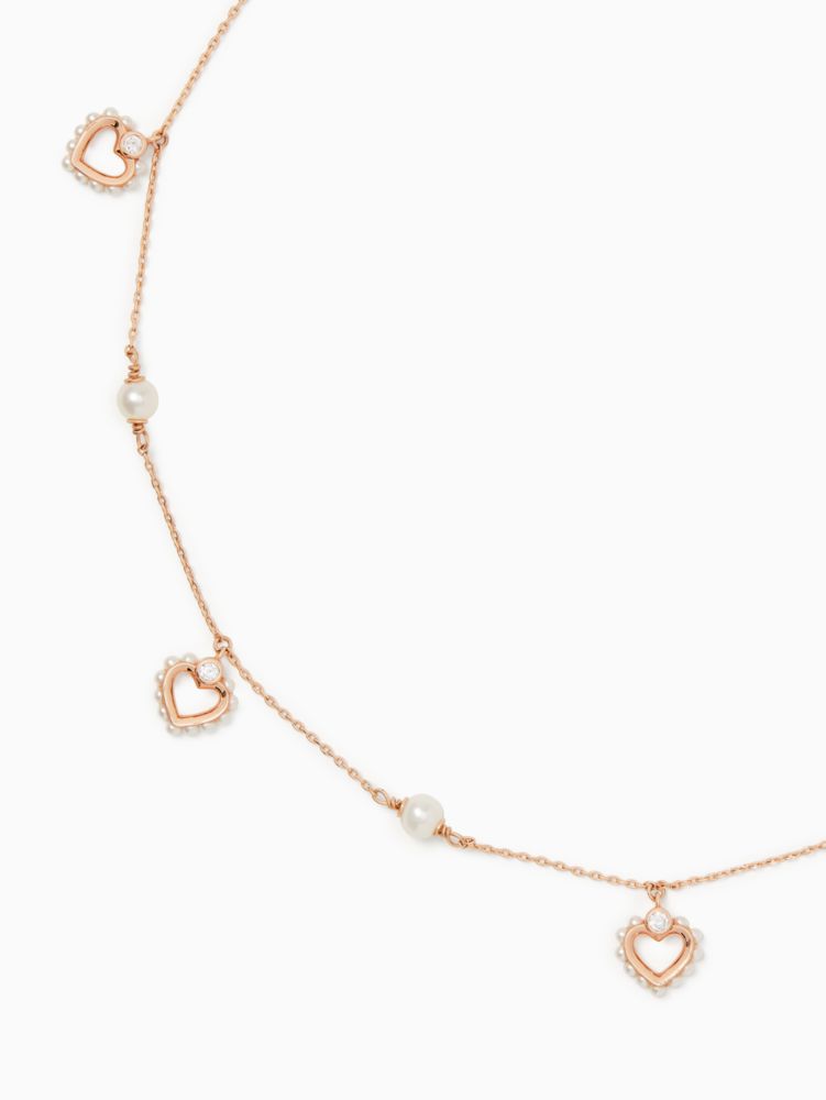 kate spade new york My Love Pearl Heart Short Pendant Necklace