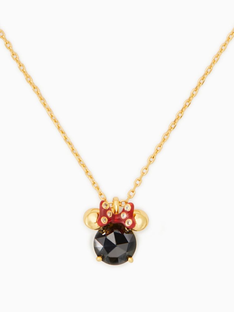 Kate Spade Jewelry | Nwt Disney x Kate Spade New York Minnie Pendant Necklace | Color: Gold | Size: Os | Tsdopeasscloset's Closet