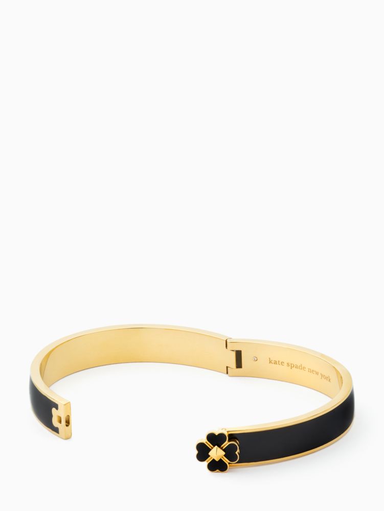 Kate Spade,スペード & スタッズ フローラル エナメル バングル,ジュエリー,ブラック