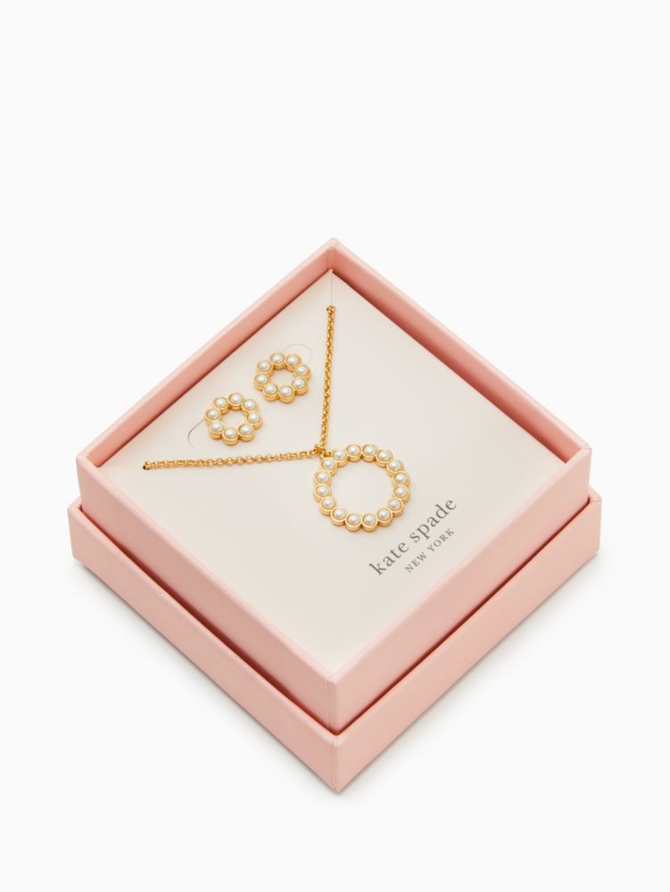 Kate Spade,full circle set,necklaces,Cream