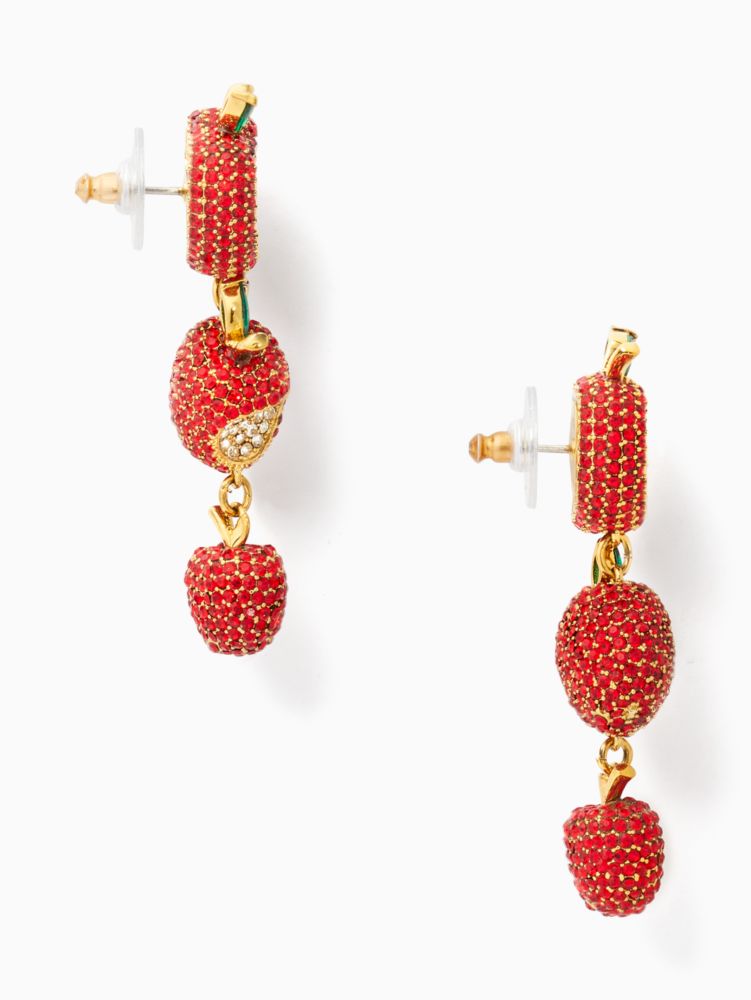 Apple earrings store kate spade