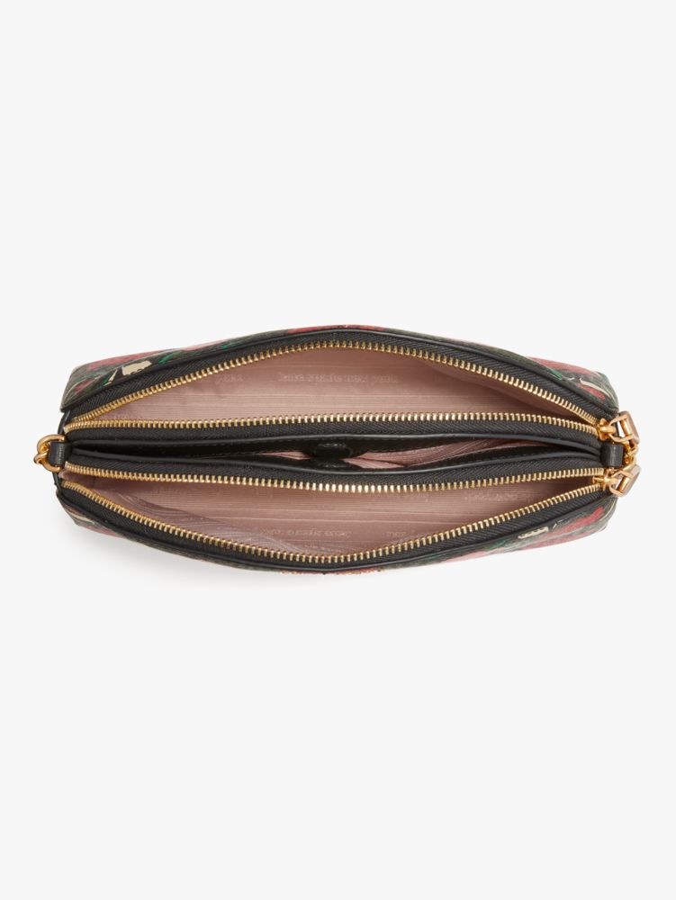 Morgan Rose Garden Double Zip Dome Crossbody | Kate Spade
