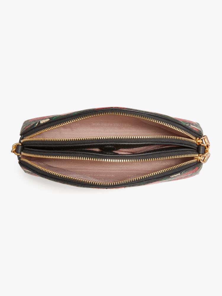 Morgan Rose Garden Double Zip Dome Crossbody