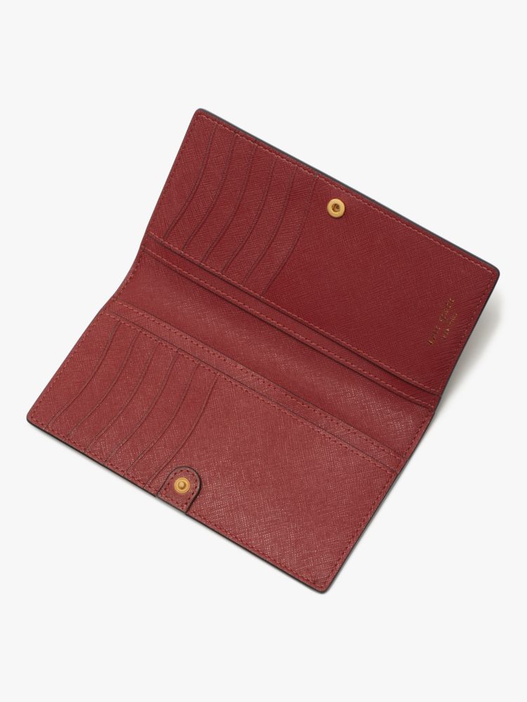 Kate Spade,Morgan Rose Garden Slim Bifold Wallet,