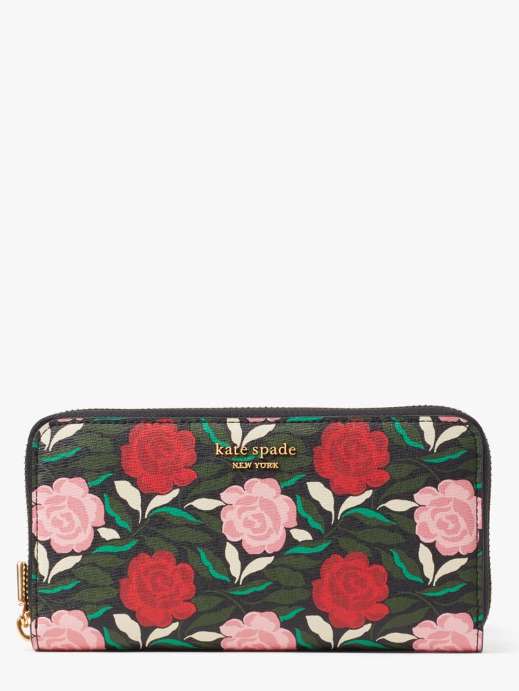 Morgan Rose Garden Zip-around Continental Wallet