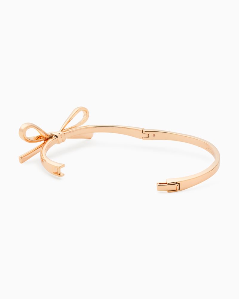 Kate Spade,Skinny Mini Bow Bangle,Bow,Stackable,Rose Gold Metal,Day Party,