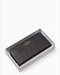 ティンセル グリッター ファブリック ボックス ラージ コンチネンタル ウォレット, ブラック, Product