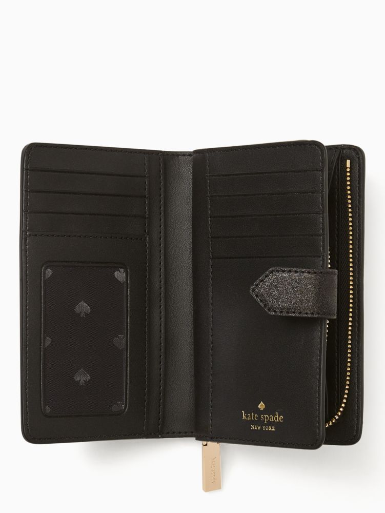 ❤︎新品❤︎ ケイトスペード　二つ 折り財布 ティンセル グリッター ファブリック