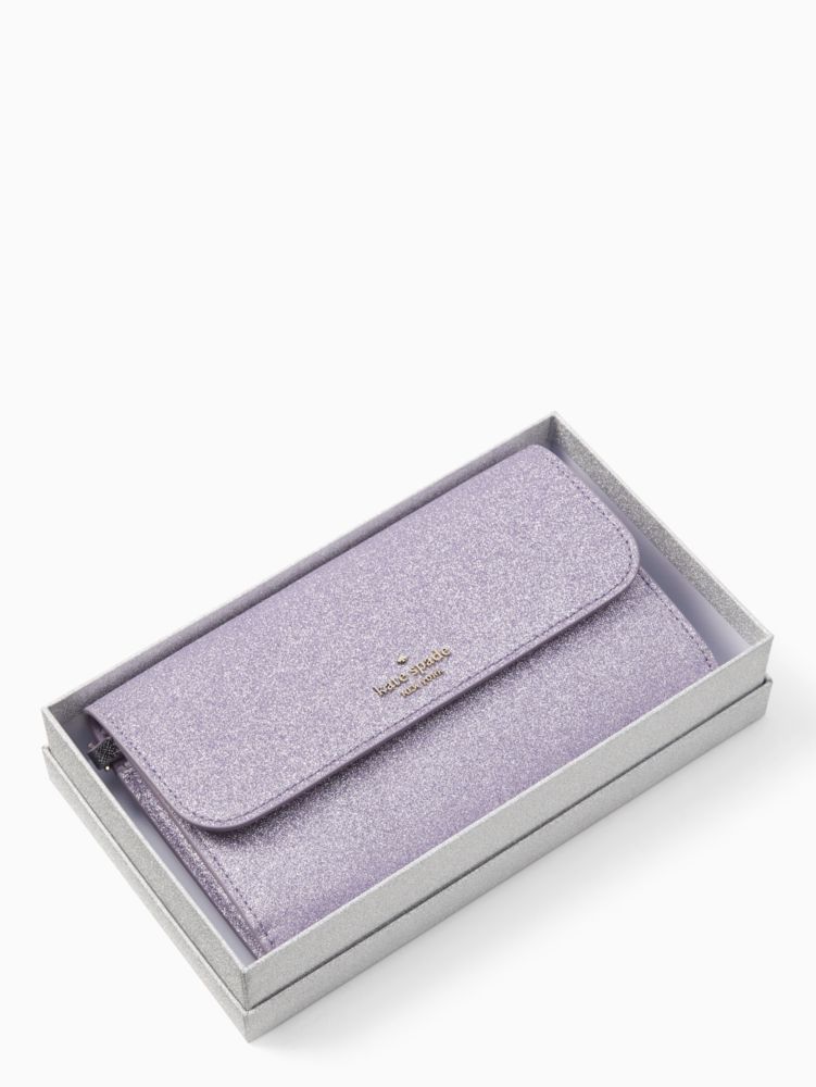 Kate Spade,tinsel boxed medium phone wristlet,60%,Lilac Frost