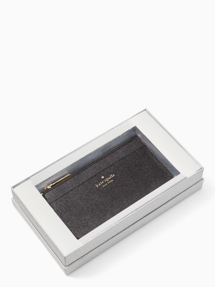 Kate Spade,tinsel boxed large slim card holder,60%,