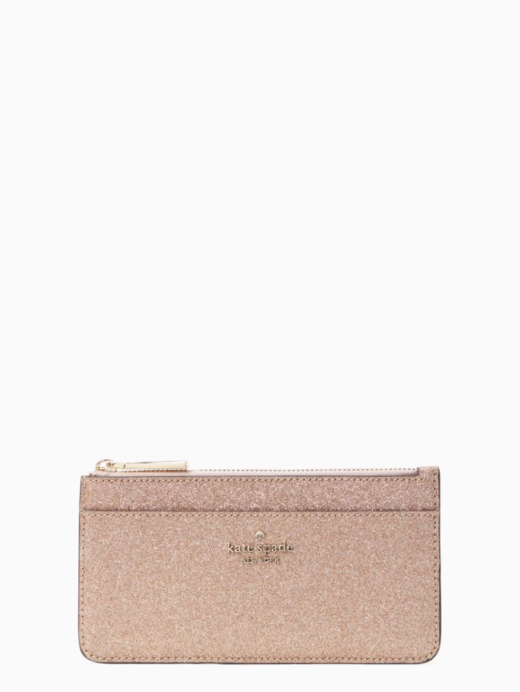 Kate Spade,Tinsel Boxed Large Slim Card Holder,