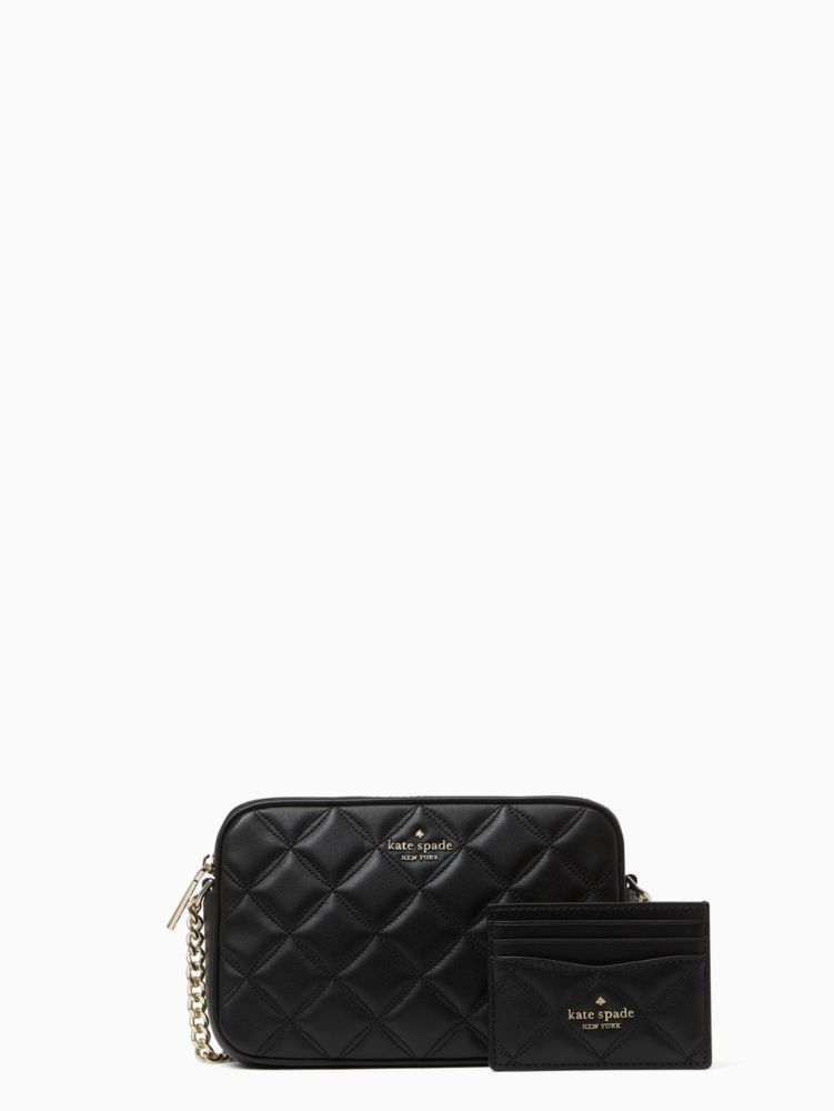 Kate Spade,tinsel boxed crossbody set,Black