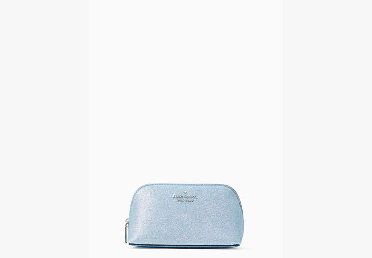 Kate Spade,tinsel small cosmetic case,60%,Frosty Sky