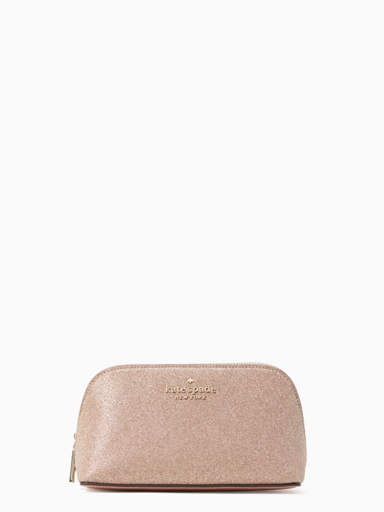 Kate spade discount makeup bag glitter