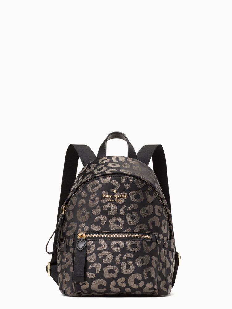 Kate spade leopard backpack best sale