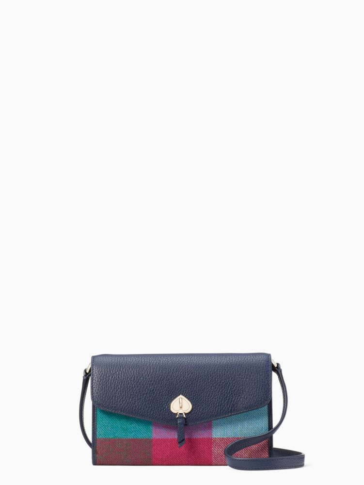 Kate Spade New York Marti Small Flap Pebbled Leather Wallet Black 