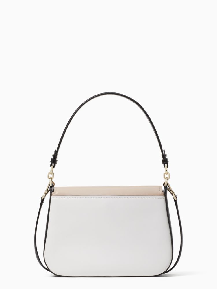 Staci Colorblock Saffiano Leather Flap Shoulder Bag