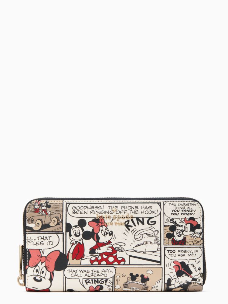 Kate Spade,disney x kate spade new york mickey mouse large continental wallet,