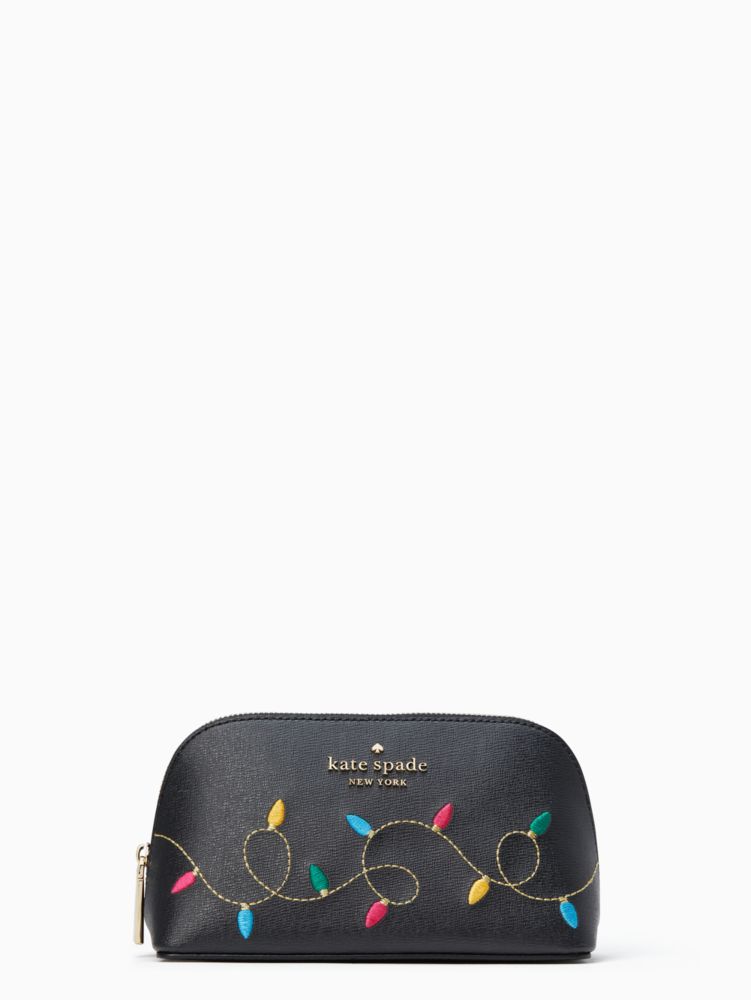 Kate Spade,string lights holiday cosmetic case,60%,
