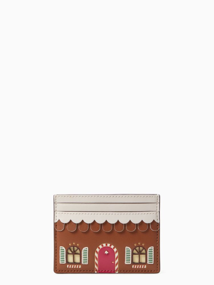 Kate Spade,Gingerbread Small Slim Card Holder,