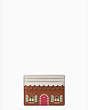 Kate Spade,Gingerbread Small Slim Card Holder,Multi