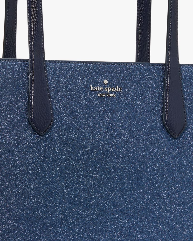 kate spade, Bags, Nwt Kate Spade Tinsel Rose Gold Glitter Shoulder Tote  Bag Handbag Holiday