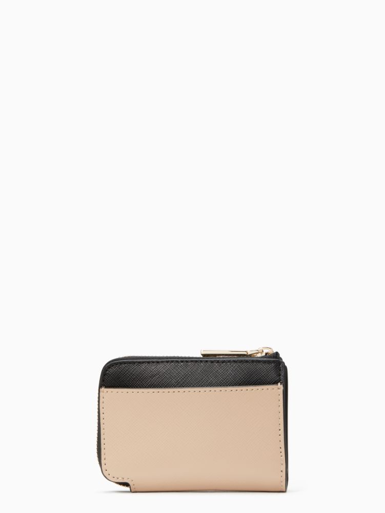 Kate Spade,ステイシー カラーブロック サフィアーノ レザー キー ホルダー,財布小物,ウォームベージュマルチ