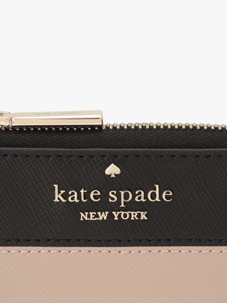 Kate Spade,ステイシー カラーブロック サフィアーノ レザー キー ホルダー,財布小物,ウォームベージュマルチ