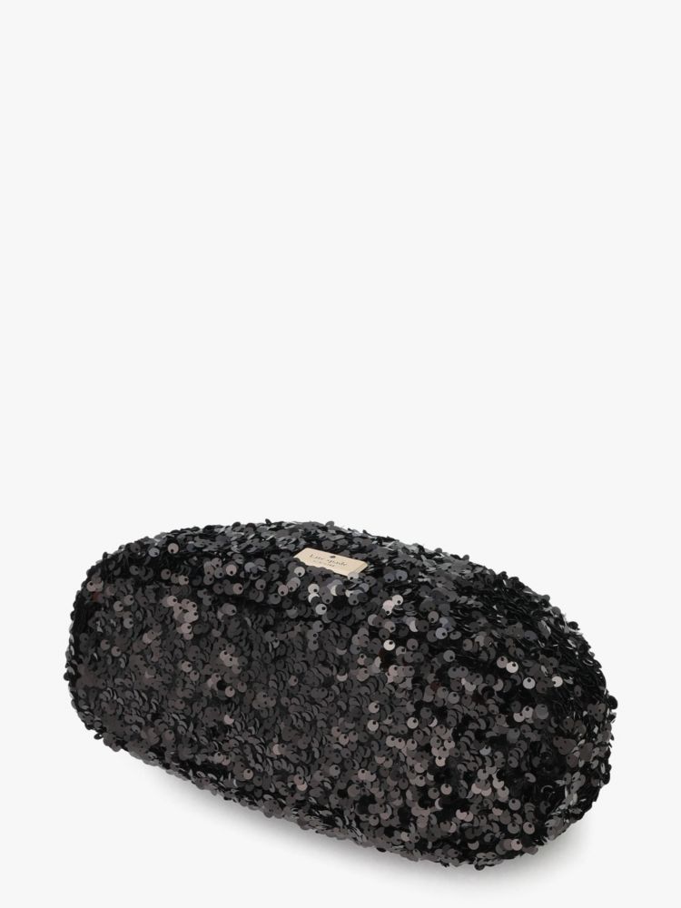 Kate Spade,スクランチー シークイン ファブリック コンバーチブル クラッチ,バッグ,ブラック