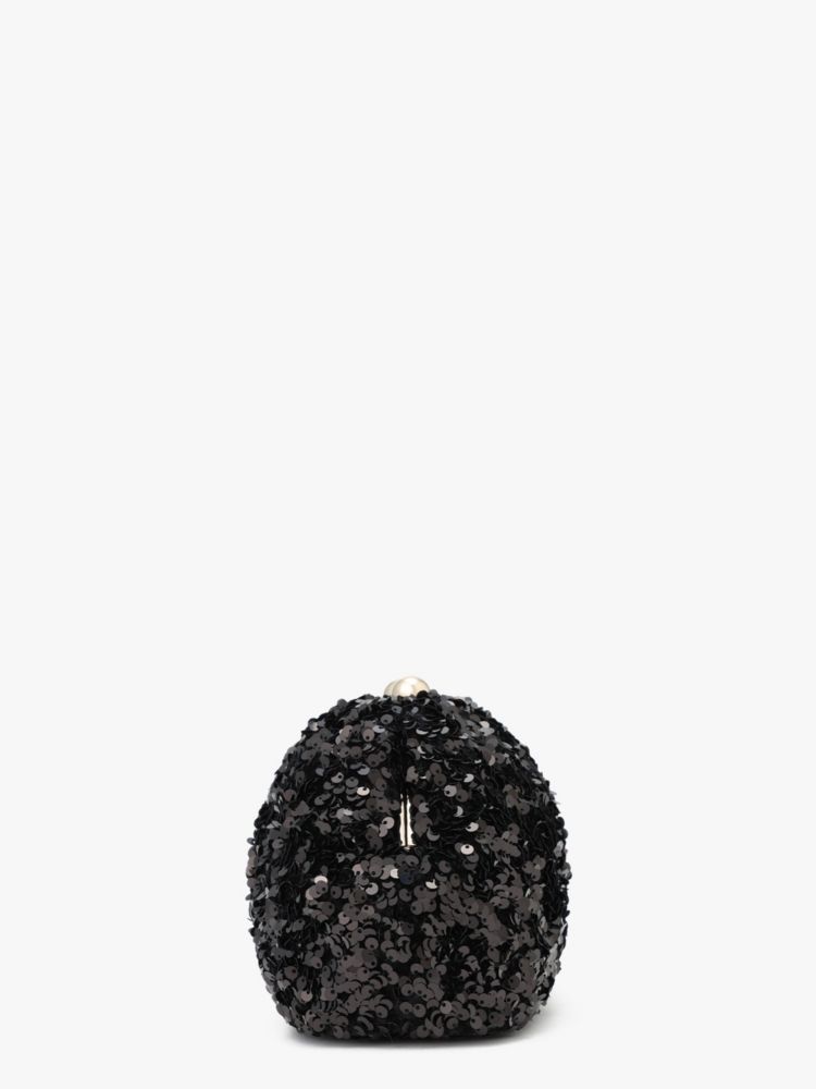 Kate Spade,スクランチー シークイン ファブリック コンバーチブル クラッチ,バッグ,ブラック