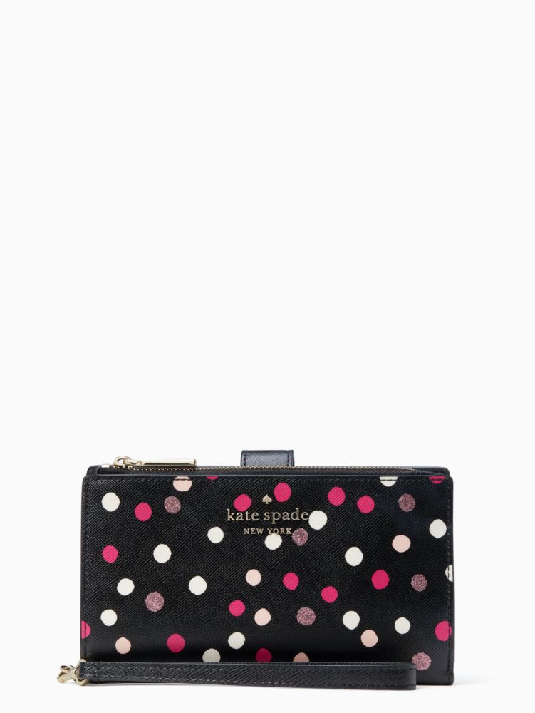 Kate Spade Staci Phone Wallet Wristlet Orchard Degrade in Blue Multi