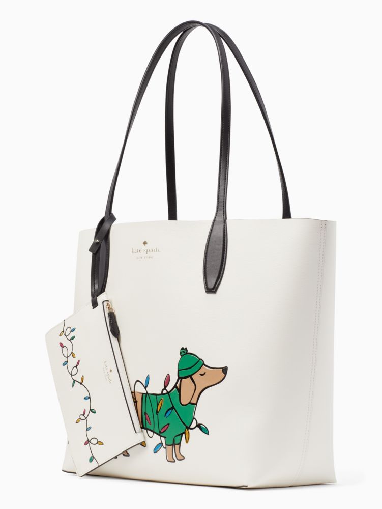 Kate Spade,claude large dachshund tote,60%,Multi