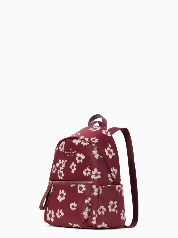 Kate Spade,chelsea nylon medium backpack,60%,Deep Berry Multi