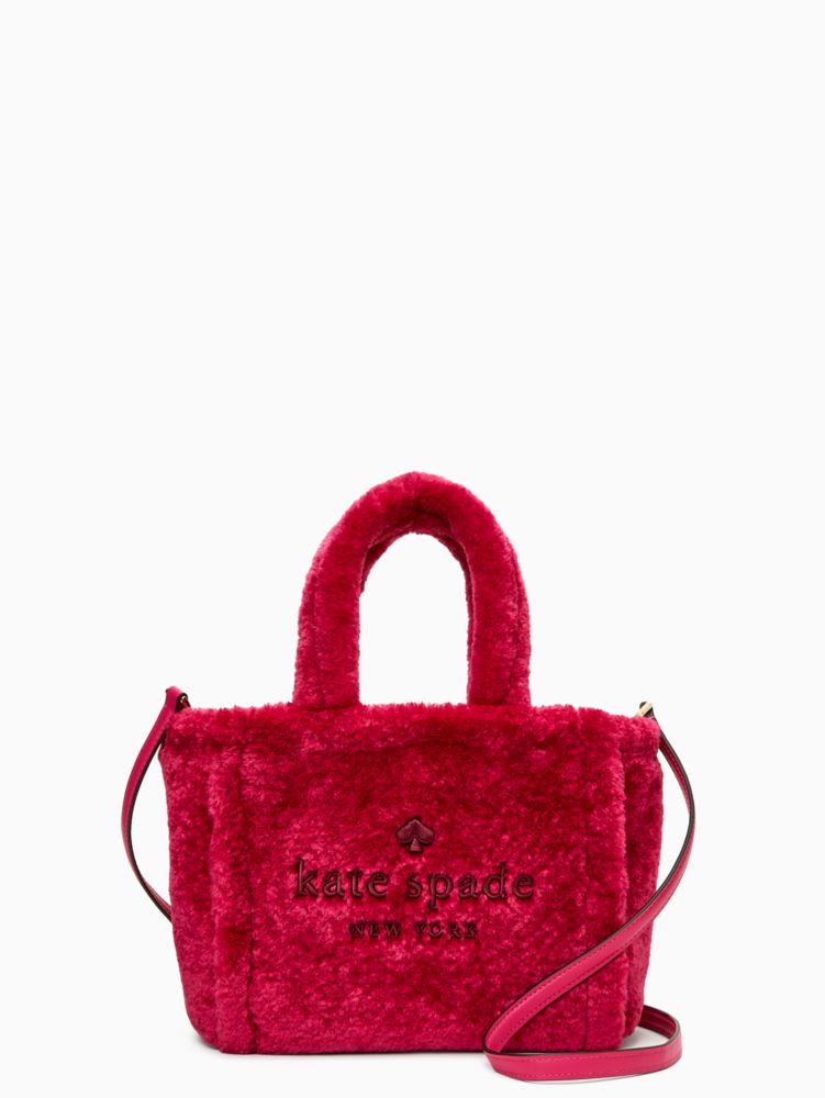 Kate Spade Ella Small Shearling Tote, Light Fawn - Handbags & Purses