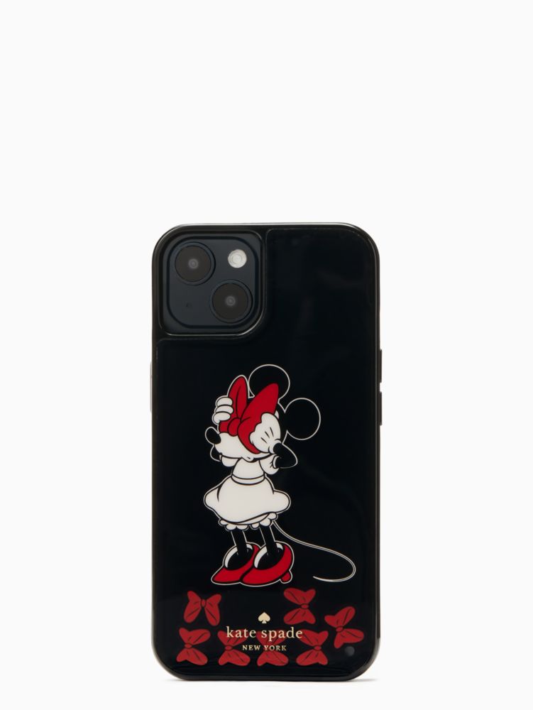 Kate Spade,Disney x Kate Spade New York Minnie Bow Resin iPhone 13 Case,