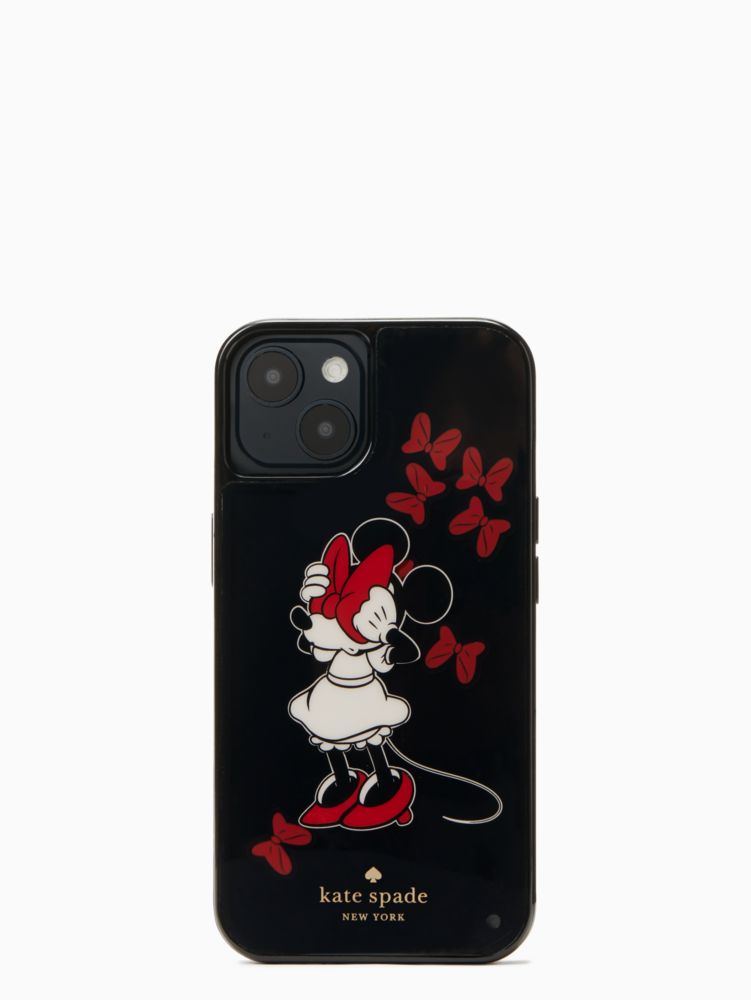 Kate Spade,Disney x Kate Spade New York Minnie Bow Resin iPhone 13 Case,