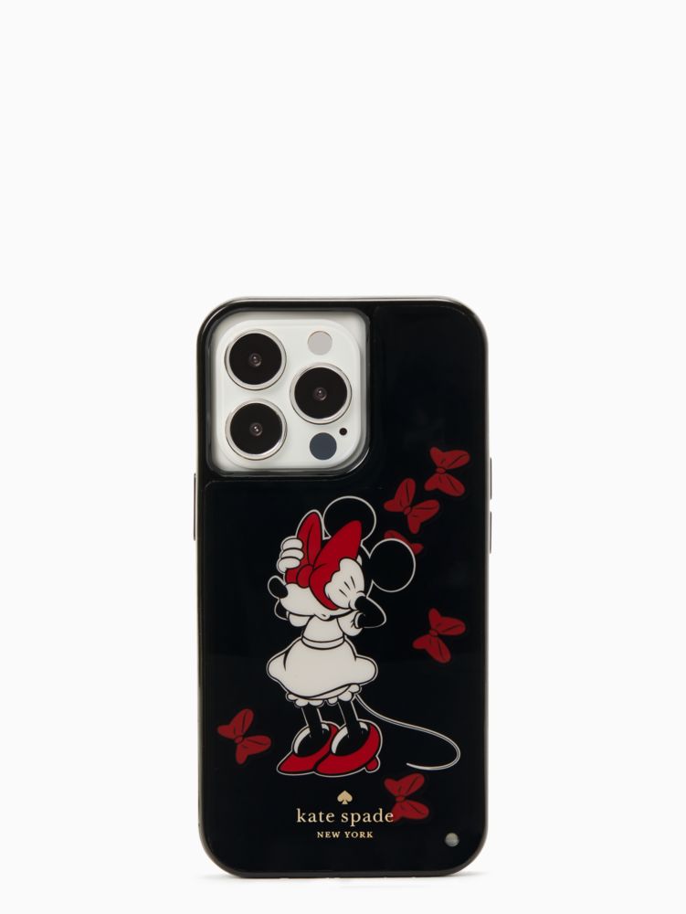 Kate Spade,Disney x Kate Spade New York Minnie Bow Resin iPhone 13 Pro Case,