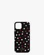 Kate Spade,Glimmer Dot Printed iPhone 13 Case,Black Multi