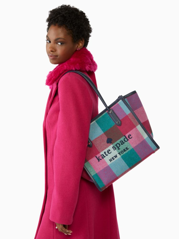 Last One! Kate Spade New York Ella Shearling Tote - Festive Pink