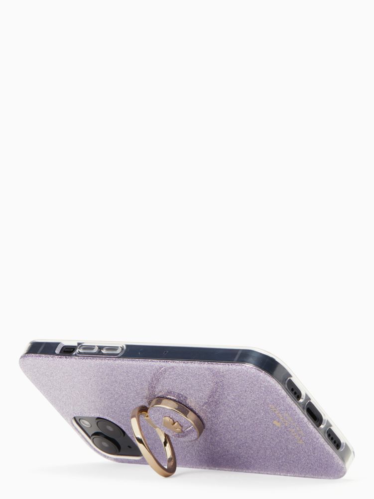 Kate Spade,glitter stability ring resin iphone 13 case,