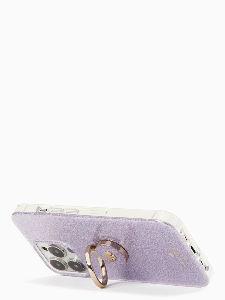 Kate Spade,glitter stability ring resin iphone 13 Pro case,