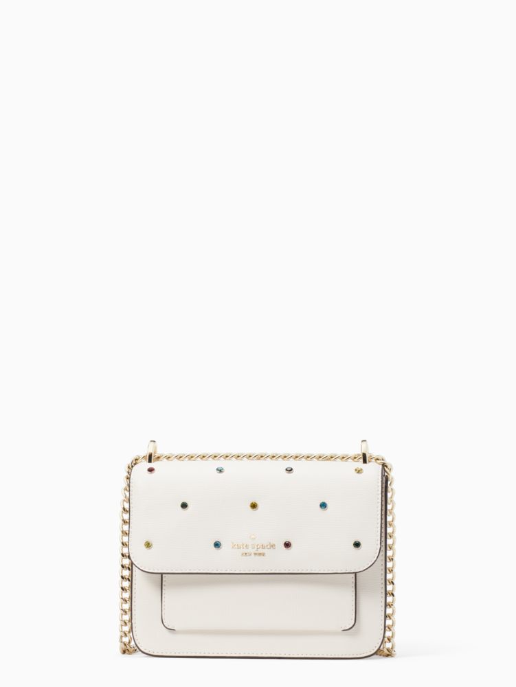 Kate Spade Bags | Remi Colorblock Flap Chain Crossbody | Color: Cream/Gold | Size: Medium 