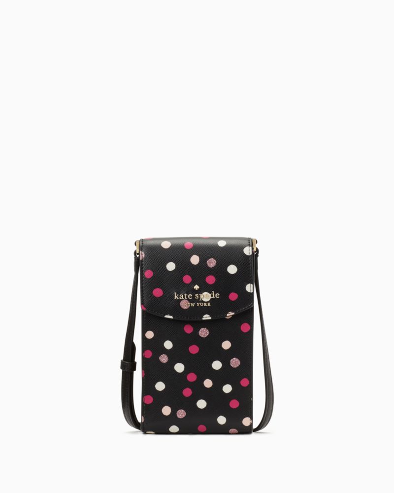 Staci Glimmer Dot Printed Flap Phone Crossbody, , Product