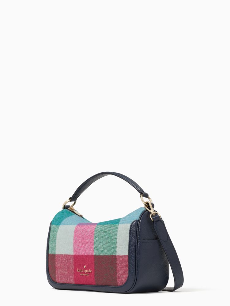Kate Spade,スムーシュ フェスティブ チェック ファブリック クロスボディ,バッグ,マルチ
